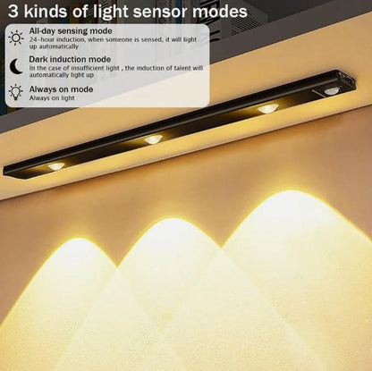 Smart motion sensor LED cabinet light-USB rechargeable.